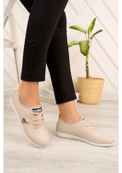 Kadın Emil Shoes Günlük Bağcıklı Bej Ayakakkabı fiyatları
