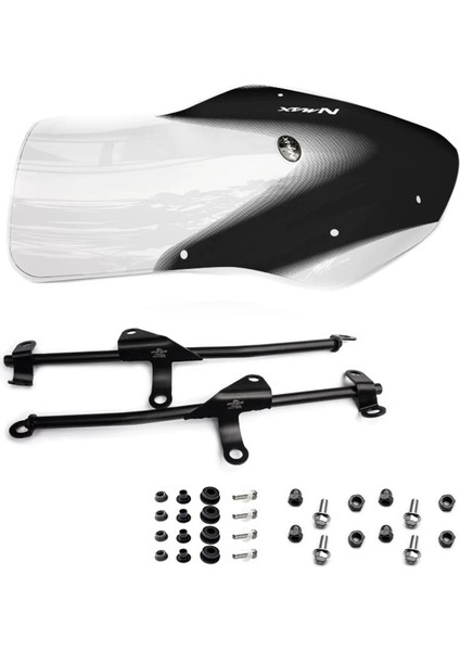 Nmax 125/155 2021-2024 72CM Tur Camı Braketli Şeffaf fırsatları