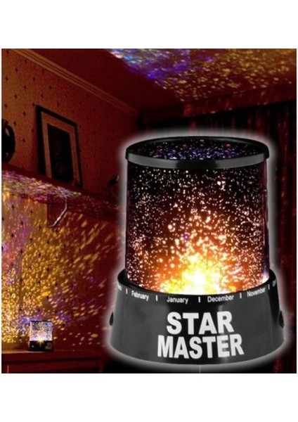 Duvara Işık Yıldız Yansıtan Star Master Gece Lambası
