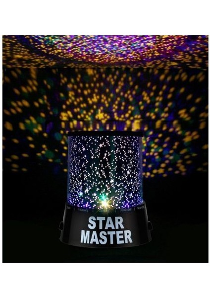 Duvara Işık Yıldız Yansıtan Star Master Gece Lambası
