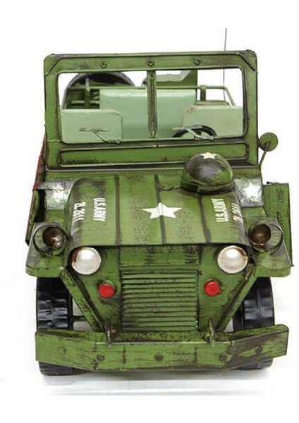 Dekoratif Metal Jeep Biblo Vintage Dekoratif Ev Ofis Hediyelik modelleri