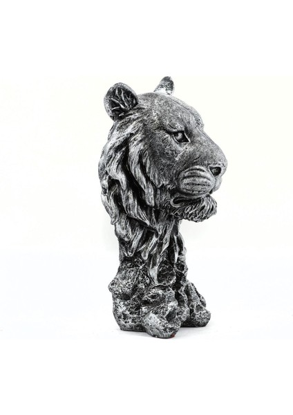 Özel Tasarım Dekoratif Polyester Kaplan Büstü Biblo 25 cm fiyatları