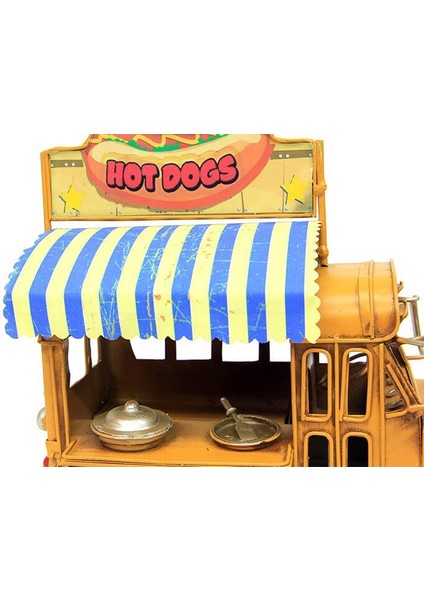 Dekoratif Metal Sandviç Arabası Biblo Hediyelik modelleri