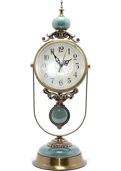 Sarkaçlı Masa Üstü Saat ALK1598 Dekoratif Hediyelik