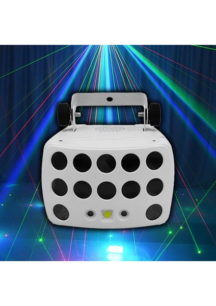 QD-110 DMX Disko LED Lazer Strobe Işık Kelebek Efekti Parti Eğlence Işık