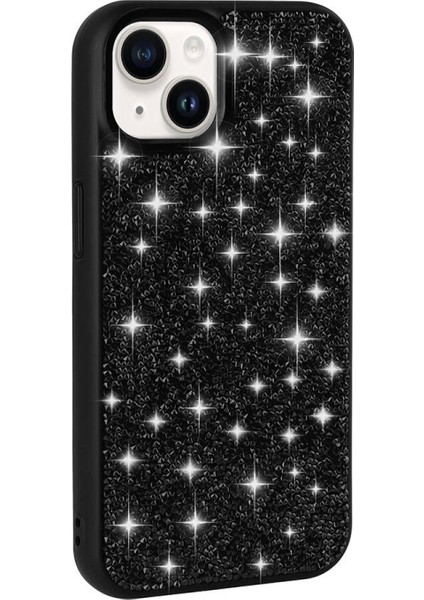 Apple iPhone 14 Kılıf Parlak Taşlı Tasarım Zore Pırlanta Kapak