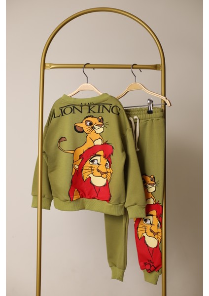 Haki The Lion King Sırt Baskılı Eşofman Takımı fiyatları