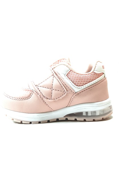 RM.054 Pudra Cırtlı Yumuşak Ped Iç Taban Işıklı Kız Bebek Spor Ayakkabı fiyatları