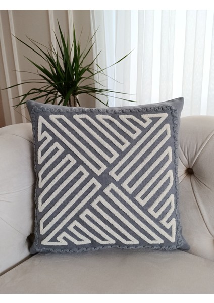 Bohem Tarz Punch Nakışlı 2'li Takım Kırlent Kılıfı modelleri