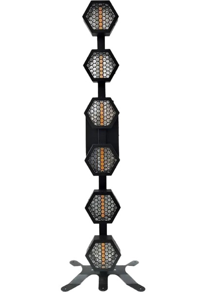 QD-850 LED Boyama Retro Sahne Efekt Disko Işık 6X70W 6 Gözlü Profesyonel