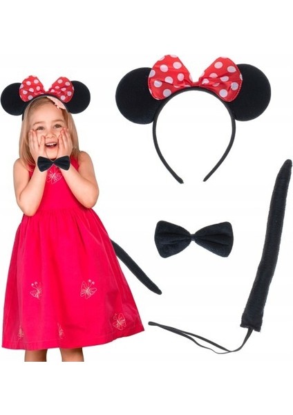 Minnie Mouse Taç Kuyruk Papyon Gösteri Seti