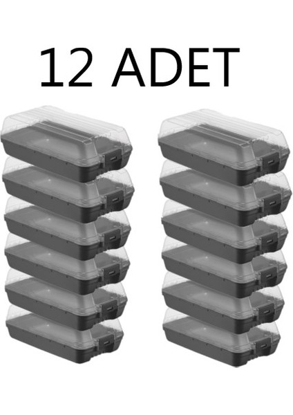 12 Adet Kilitli Kadın Ayakkabı Kutusu ,32X18X10CM ,hava Delikli ,üst Kapak Şeffaf ,alt Kapak Sertleştirilmiş Kaliteli Plastik