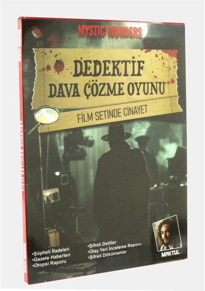 Film Setinde Cinayet Dedektif Dava Çözme Oyunu