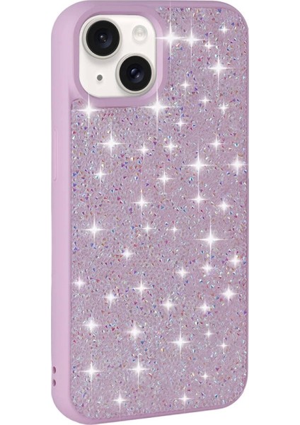 Apple iPhone 15 Kılıf Parlak Taşlı Tasarım Zore Pırlanta Kapak