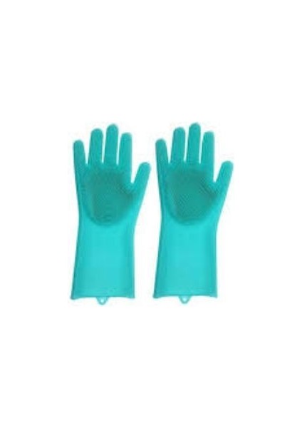 Sihirli Isıya Dayanıklı Silikon Çok Amaçlı Bulaşık Eldiven Fırçası Magic Gloves