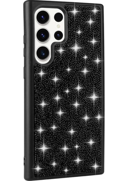 Galaxy S23 Ultra Kılıf Parlak Taşlı Tasarım Zore Pırlanta Kapak