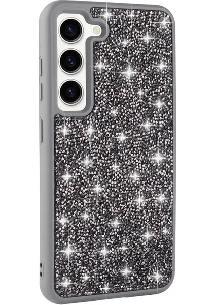 Galaxy S23 Kılıf Parlak Taşlı Tasarım Zore Pırlanta Kapak