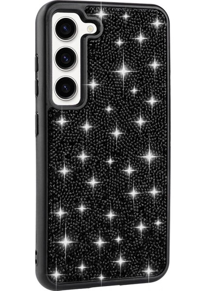 Galaxy S23 Kılıf Parlak Taşlı Tasarım Zore Pırlanta Kapak