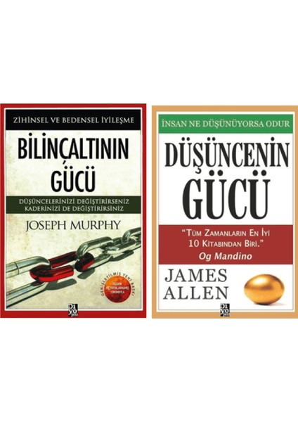 Düşüncenin Gücü - Bilinçaltının Gücü 2 Kitap - Alfa Kalem