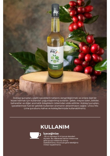 Lime Aromalı Kokteyl Şurubu 700 ml