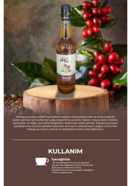 Mango Aromalı Kokteyl Şurubu 700ML