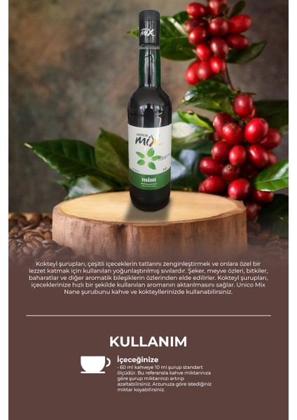 Nane Aromalı Kokteyl Şurubu 700 ml