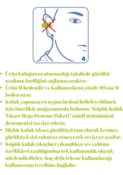 Pura-Fit (7700) Yumuşak Kulak Tıkacı, Ce Onaylı, En 352-2, Snr 35 Db