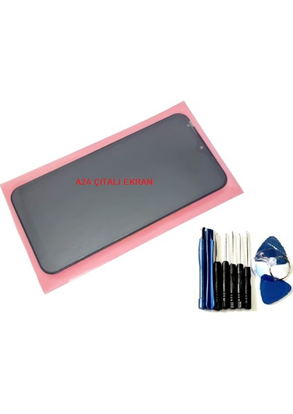 Samsung Galaxy A24 (SM-A245F) LCD Ekran Dokunmatik Orijinal (Full Çıtalı Tamir Seti)