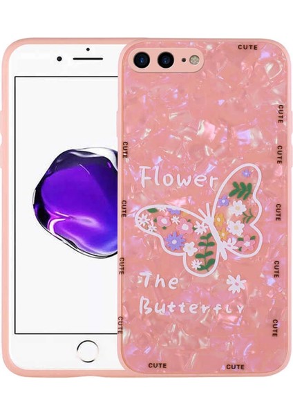 Apple iPhone 8 Plus Kılıf Desenli Sert Silikon Zore Mumila Kapak