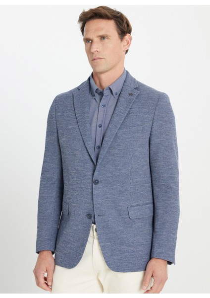 Regular Fit Indigo Erkek Ceket ACE042510094_CEKET Daos-B modelleri