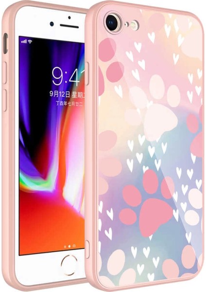 Apple iPhone Se 2022 Kılıf Kamera Korumalı Desenli Sert Silikon Zore Epoksi Kapak