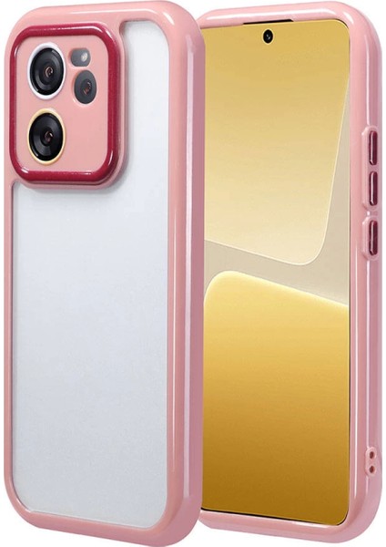 Xiaomi Mi 13T Kılıf Kamera Korumalı Renkli Kenar ve Çerçeve Tasarımlı Vitamin Kapak