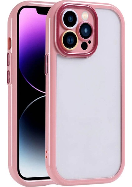 Apple iPhone 14 Pro Max Kılıf Kamera Korumalı Renkli Kenar ve Çerçeve Tasarımlı Zore Vitamin Kapak