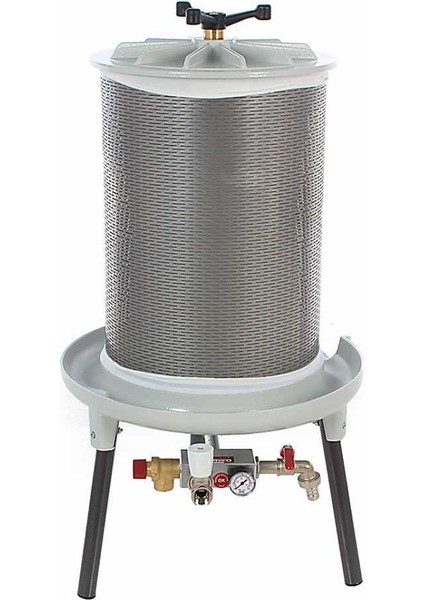 Grifo PEW80 Hidrolik Balonlu Meyve Presi 80 Litre Paslanmaz Çelik Tank