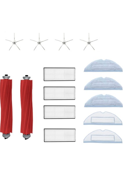 S7 S70 S7MAX T7S T7S Plus Ana Fırça Hepa Filtre Paspas Pedi Yedek Parça Elektrikli Süpürge Aksesuarları, Beyaz (Yurt Dışından)