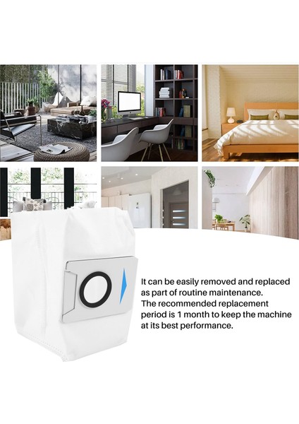 10 Adet Deebot X1 Omnı Turbo Robotlu Süpürge Aksesuarları Toz Torbaları (Yurt Dışından)