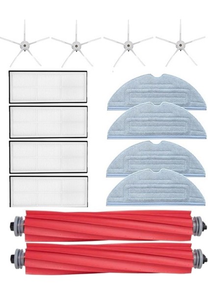 14 Adet Ana Fırça Hepa Filtre Paspas Bezi Yan Fırça T7S T7PLUS T7SPLUS S7 Elektrikli Süpürge Yedek Parçaları (Yurt Dışından)