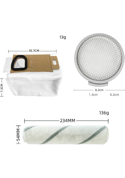 SCWXCQ01RR H6 Elektrikli Süpürge Rulo Fırça Hepa Filtre Toz Torbası Yedek Özel Parçalar (Yurt Dışından) modelleri