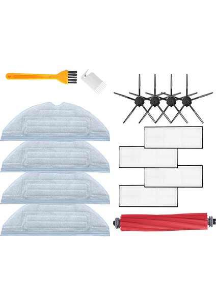 Yedek Ana Yan Fırça Paspas Bezi Bez Hepa Filtre S7 T7S T7PLUS Robotlu Süpürge Aksesuarları (Yurt Dışından)