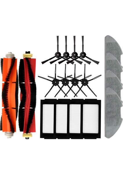 Mi Robotlu Süpürge Pro Ana Silindir Hepa Filtre Paspas Bezi Bez Yan Fırçalar Filtre Aksesuarları (Yurt Dışından)