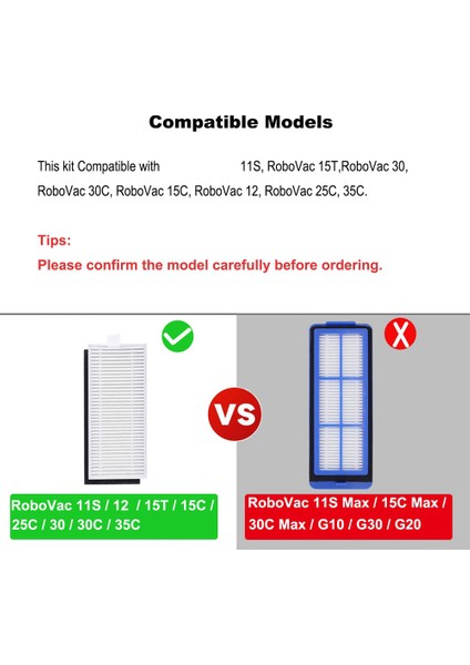 Yedek Parçalar Ana Fırça Yan Fırça Hepa Filtre 11S 15C 30C 35C Robotlar Elektrikli Süpürge Aksesuarları (Yurt Dışından) fiyatları