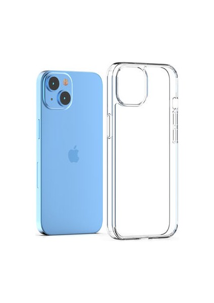 iPhone 14 Kılıf Tam Koruma Sağlayan Sert Avila Premium Şeffaf Tank Kapak