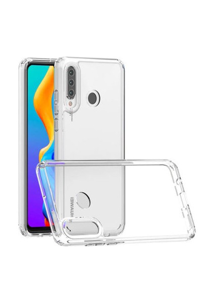 Huawei P30 Lite Kılıf Tam Koruma Sağlayan Sert Avila Premium Şeffaf Tank Kapak