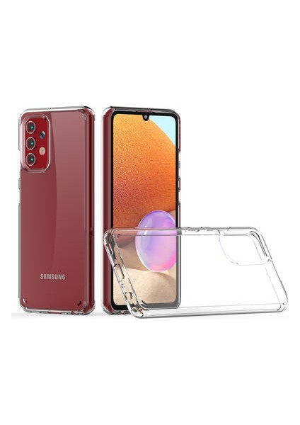 Samsung Galaxy A32 4g Kılıf Tam Koruma Sağlayan Sert Avila Premium Şeffaf Tank Kapak