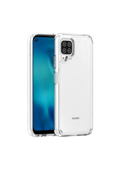 Huawei P40 Lite Kılıf Tam Koruma Sağlayan Sert Avila Premium Şeffaf Tank Kapak