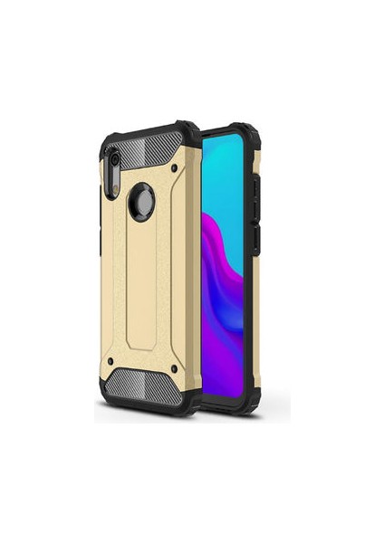 Huawei Y6S 2019 Kılıf Darbelere Dayanıklı Çift Katmanlı Alvika Premium Sert Silikon Kapak