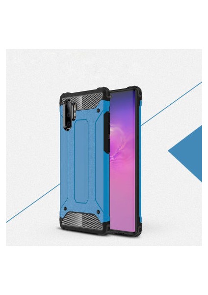 Galaxy Note 10 Plus Kılıf Darbelere Dayanıklı Çift Katmanlı Alvika Premium Sert Silikon Kapak