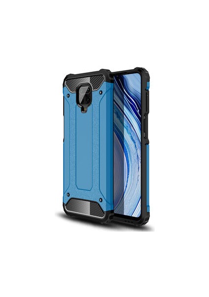 Redmi Note 9s Kılıf Darbelere Dayanıklı Çift Katmanlı Alvika Premium Sert Silikon Kapak