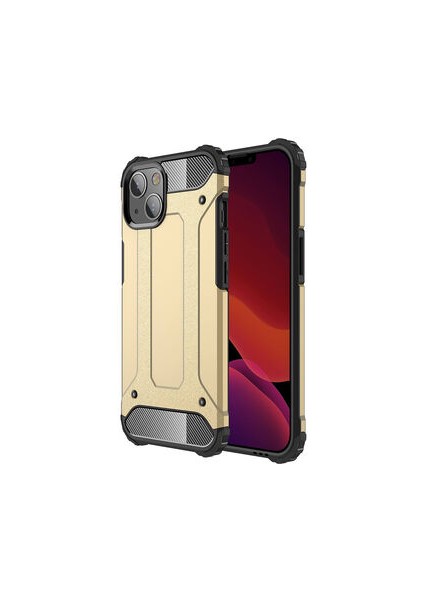 Apple iPhone 13 Mini Kılıf Darbelere Dayanıklı Çift Katmanlı Alvika Premium Sert Silikon Kapak
