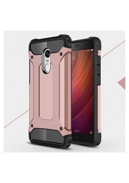 Redmi Note 4 Kılıf Darbelere Dayanıklı Çift Katmanlı Alvika Premium Sert Silikon Kapak